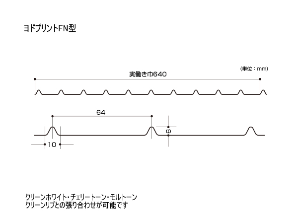 YP FN型/スタンダードなリブ形状